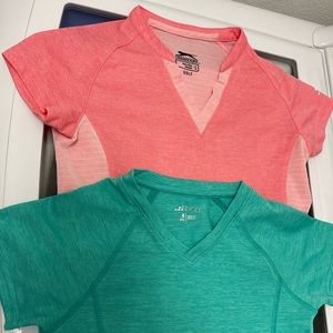 Lot of two girls size small 7 golf shirts Slazenger and bcg